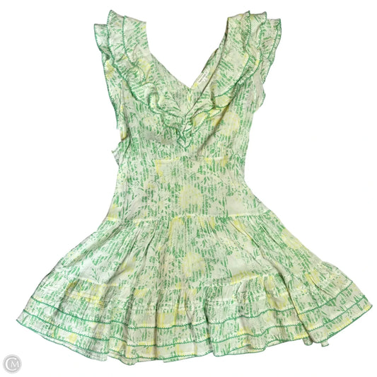 Dress Casual Short By Poupette St Barth In Green & White, Size: S