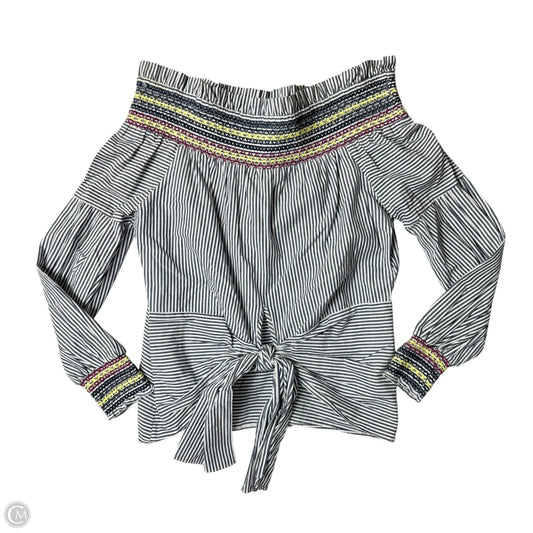 Top Long Sleeve By Parker In Striped Pattern, Size: Xs