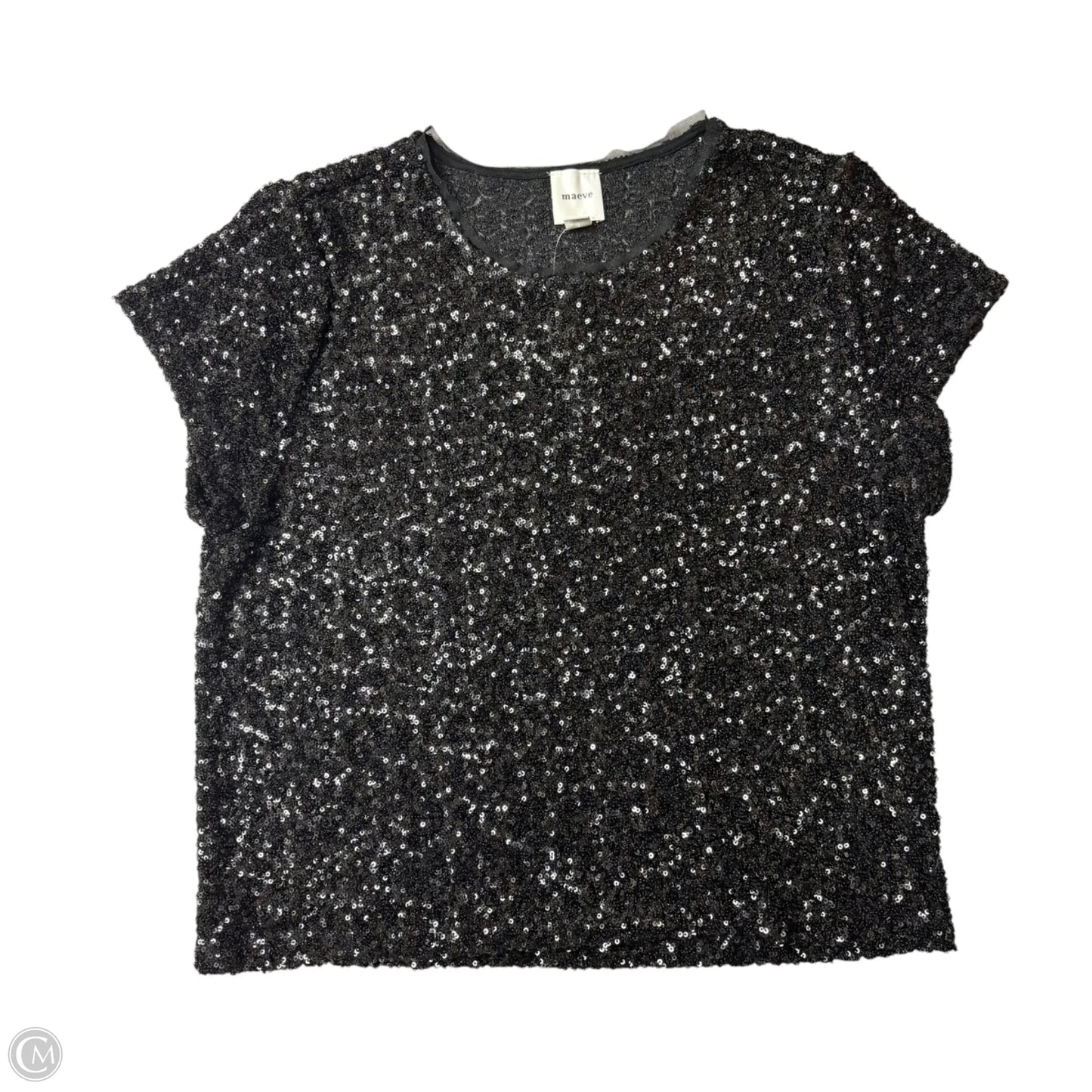 Top Short Sleeve By Maeve In Black, Size: Xl