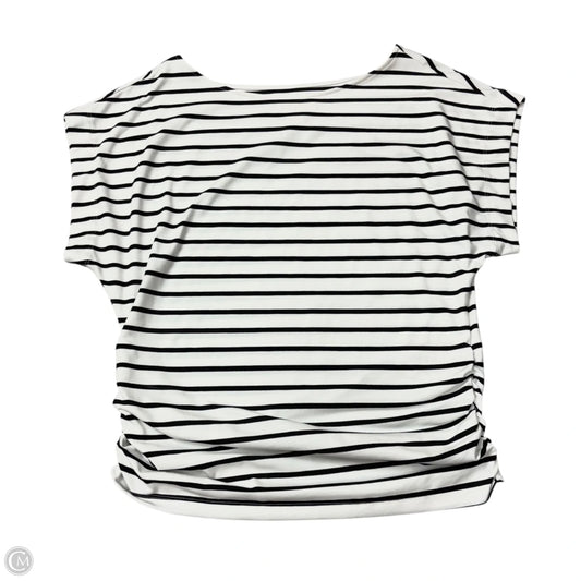 Top Short Sleeve By Maeve In Striped Pattern, Size: L