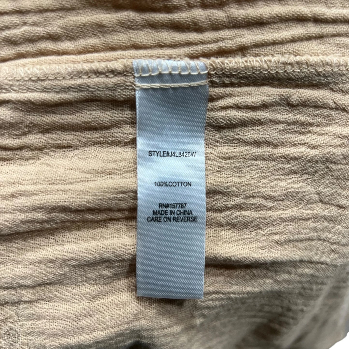 Top Long Sleeve By Jolie & Joy In Tan, Size: M