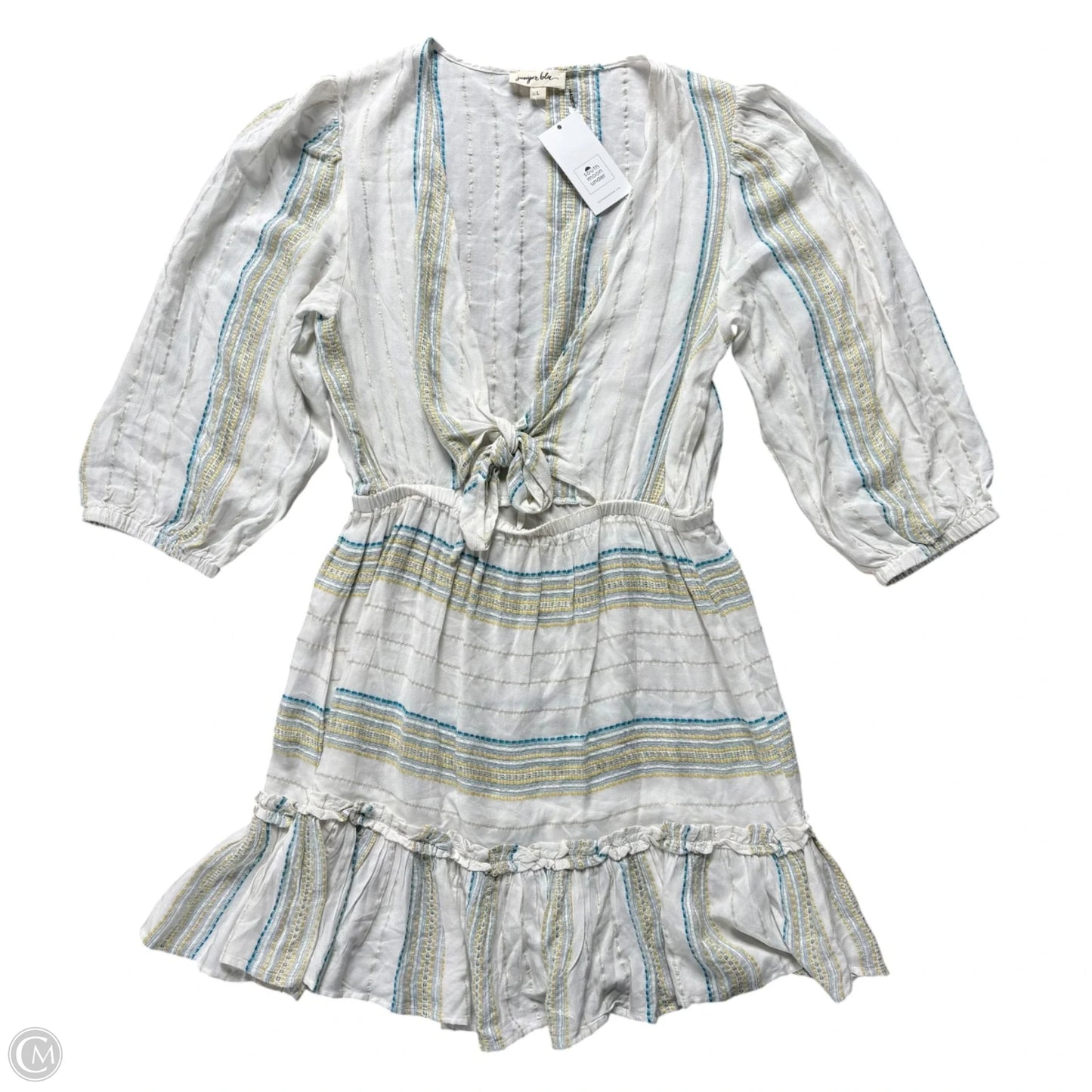 Dress Casual Short By Juniper Blu In Striped Pattern, Size: L