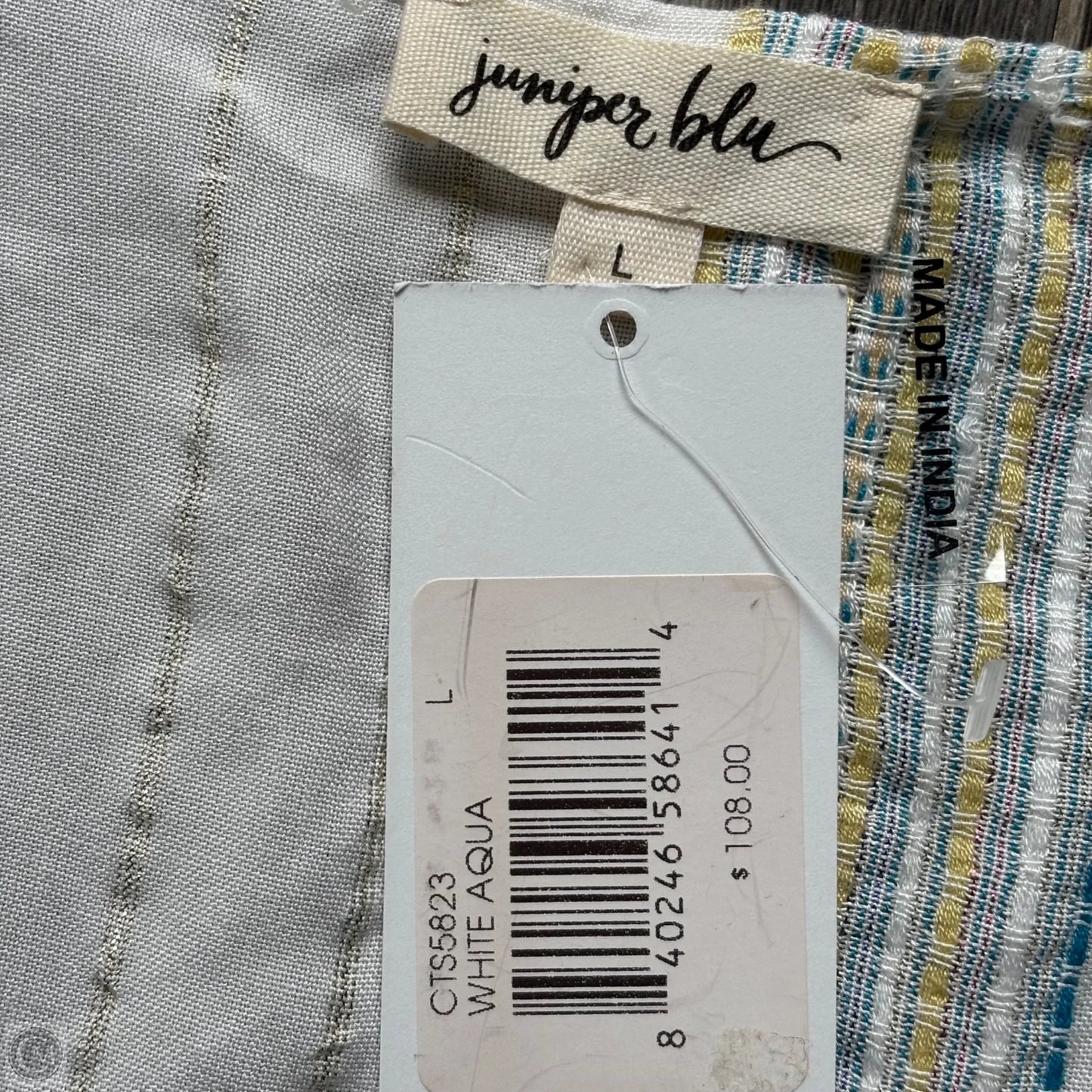 Dress Casual Short By Juniper Blu In Striped Pattern, Size: L
