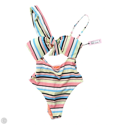 Swimsuit By River Island In Striped Pattern, Size: S