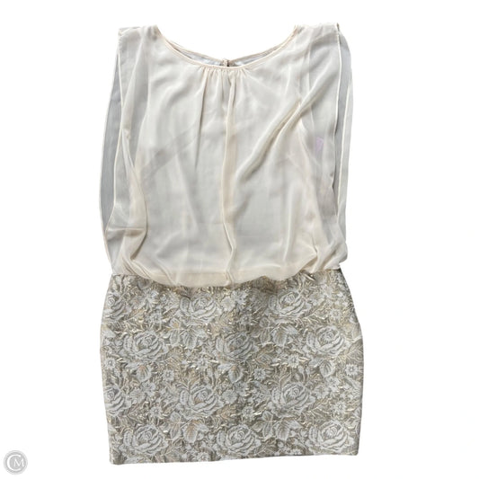 Dress Party Short By Aidan Mattox In Cream, Size: M