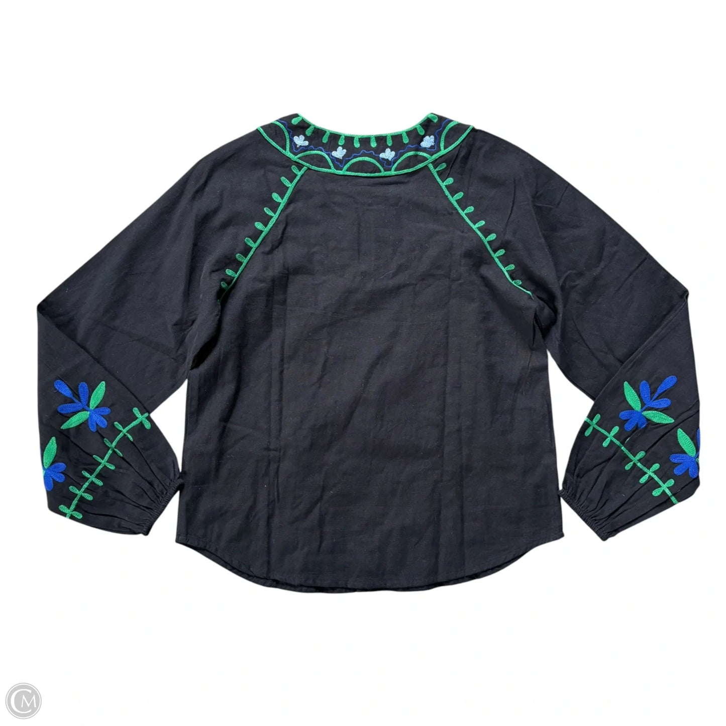 Top Long Sleeve By Roller Rabbit In Black, Size: Xs