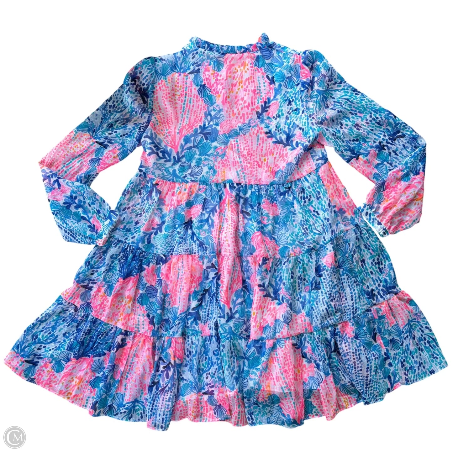 Dress Designer By Lilly Pulitzer In Blue & Pink, Size: Xs