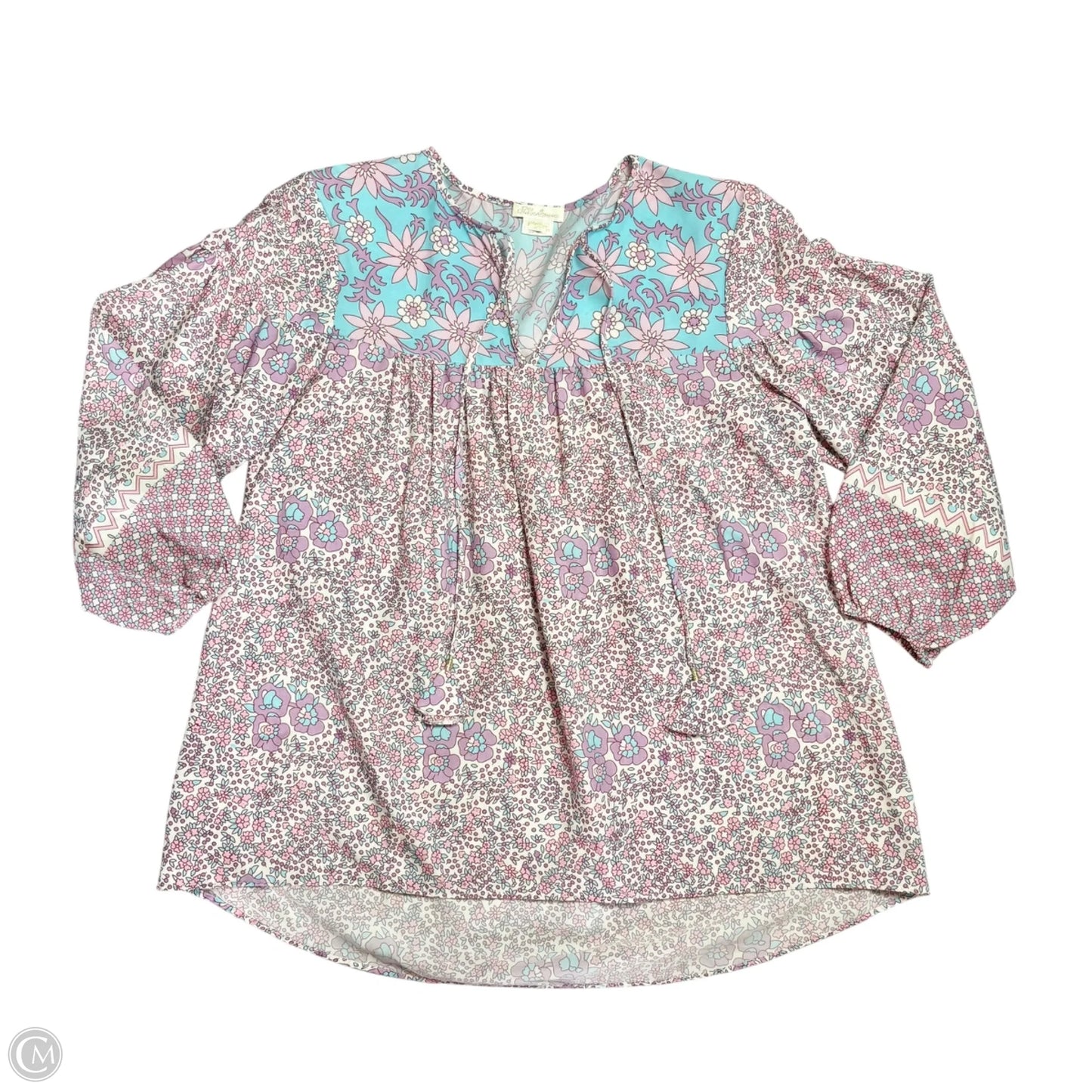 Top 3/4 Sleeve By Shoshanna In Floral Print, Size: S