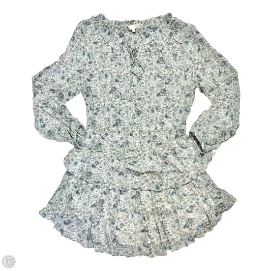 Dress Casual Short By Loveshackfancy In Blue & Grey, Size: L