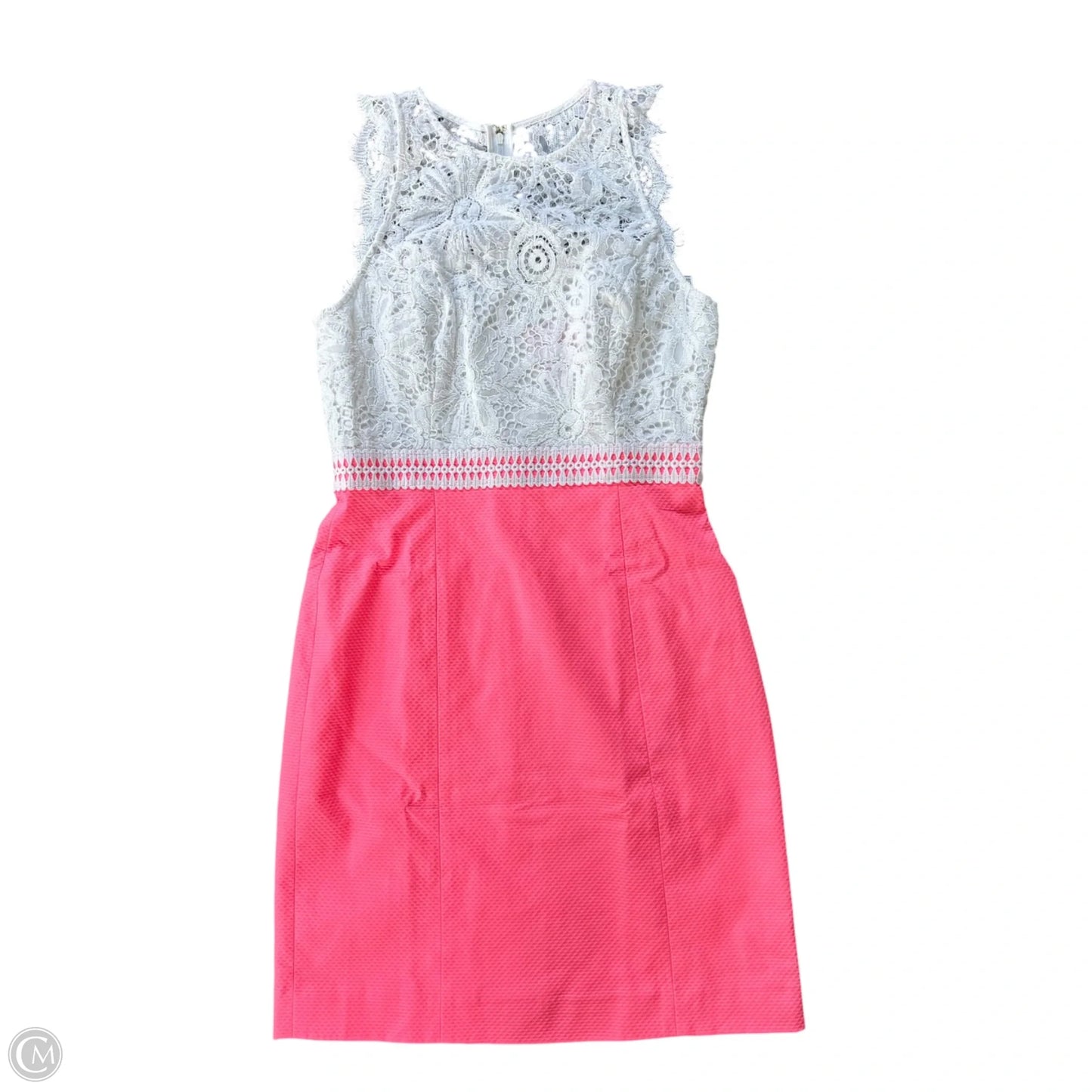 Dress Designer By Lilly Pulitzer In Pink & White, Size: Xs