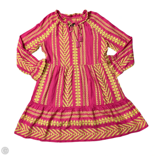 Dress Casual Midi By Maeve In Green & Pink, Size: S