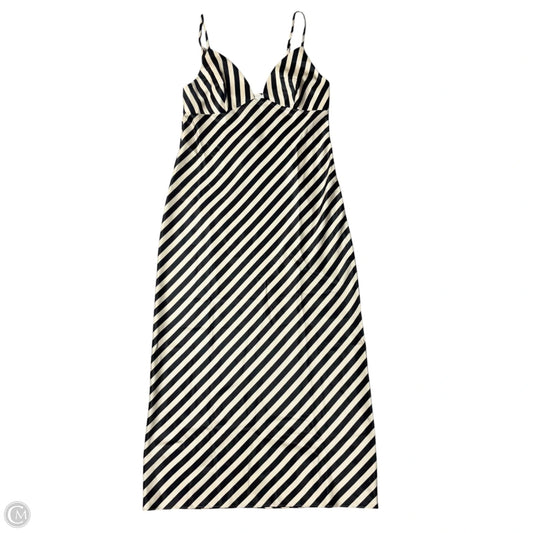 Dress Casual Midi By Shonajoy In Black & Tan, Size: Xs