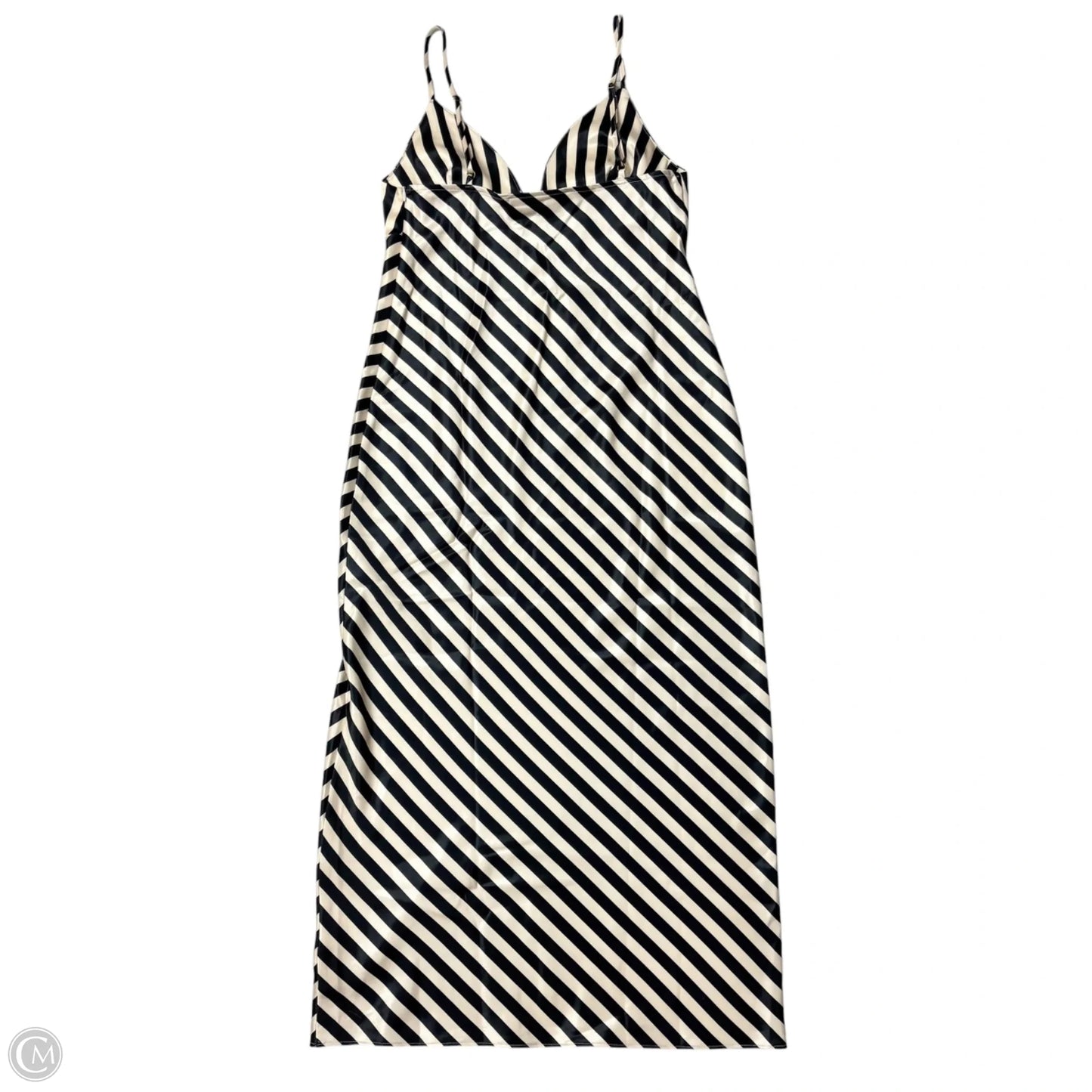 Dress Casual Midi By Shonajoy In Black & Tan, Size: Xs