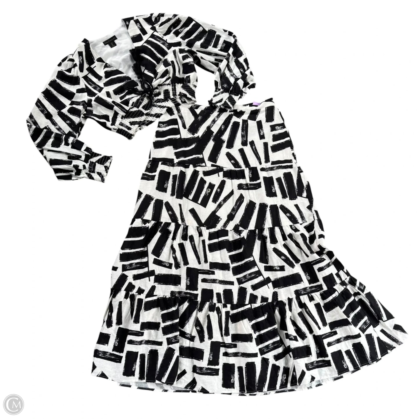 Skirt Set 2pc By House Of Harlow In Black & White, Size: L