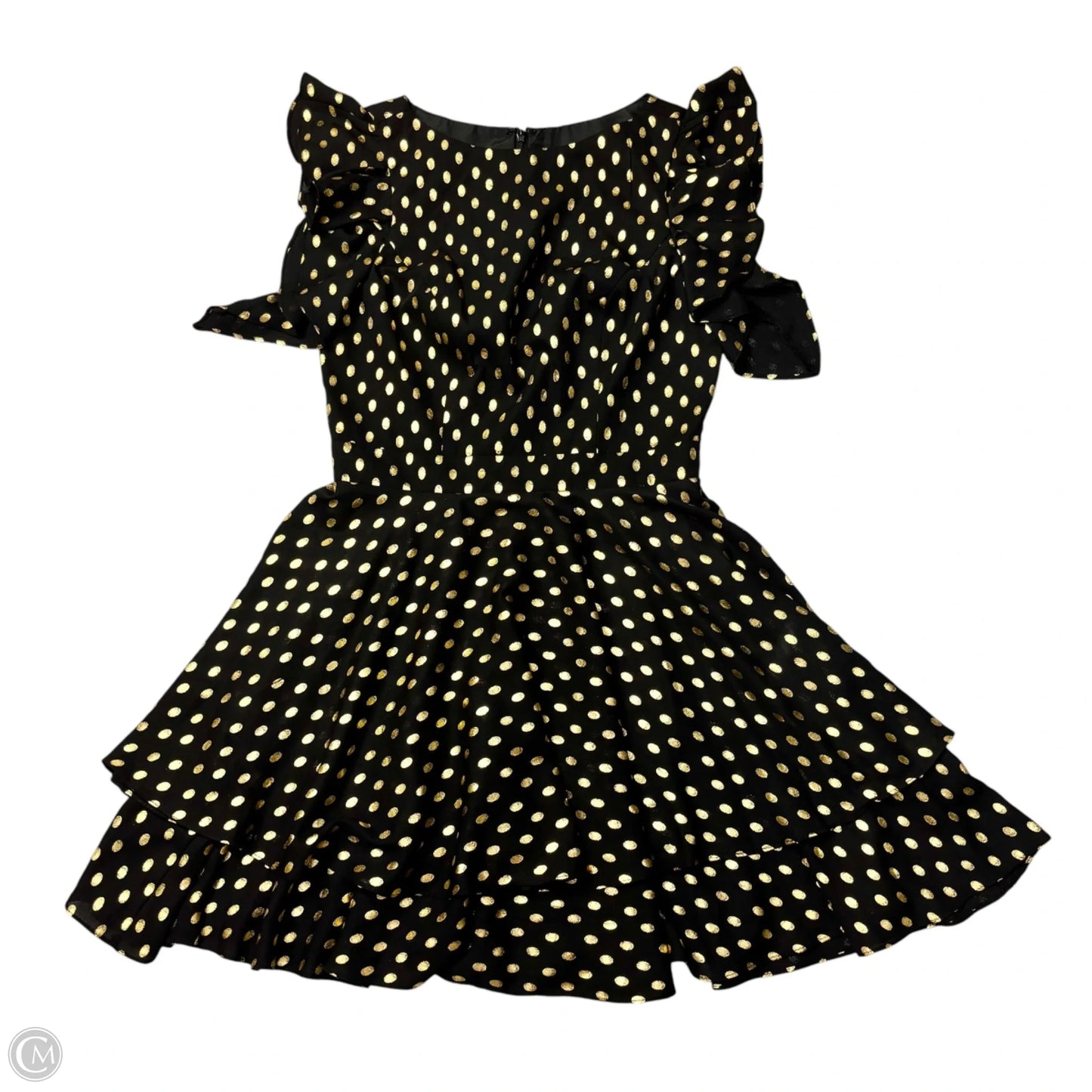 Dress Casual Short By Ieena for Macduggal In Polkadot Pattern, Size: S