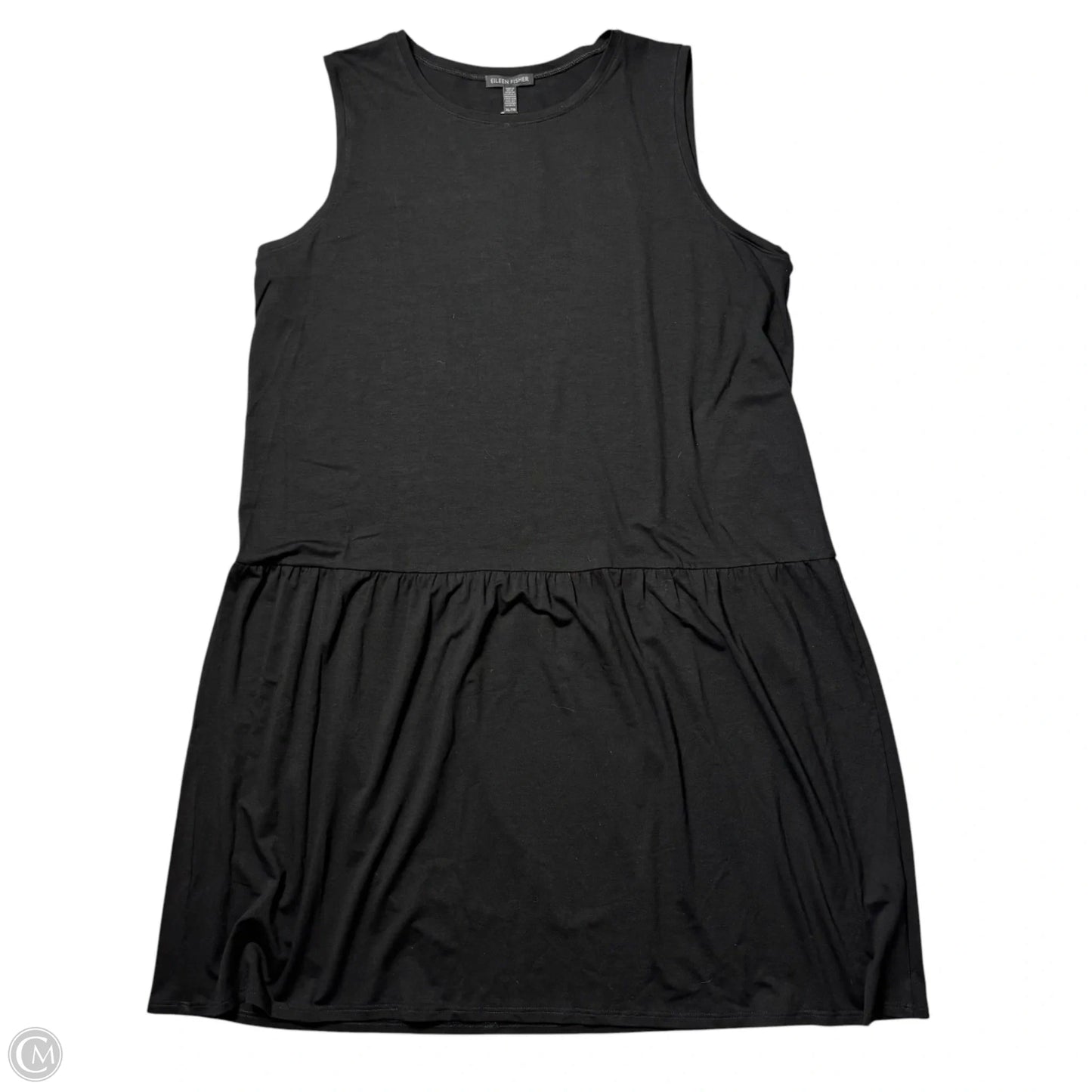 Dress Casual Midi By Eileen Fisher In Black, Size: Xl