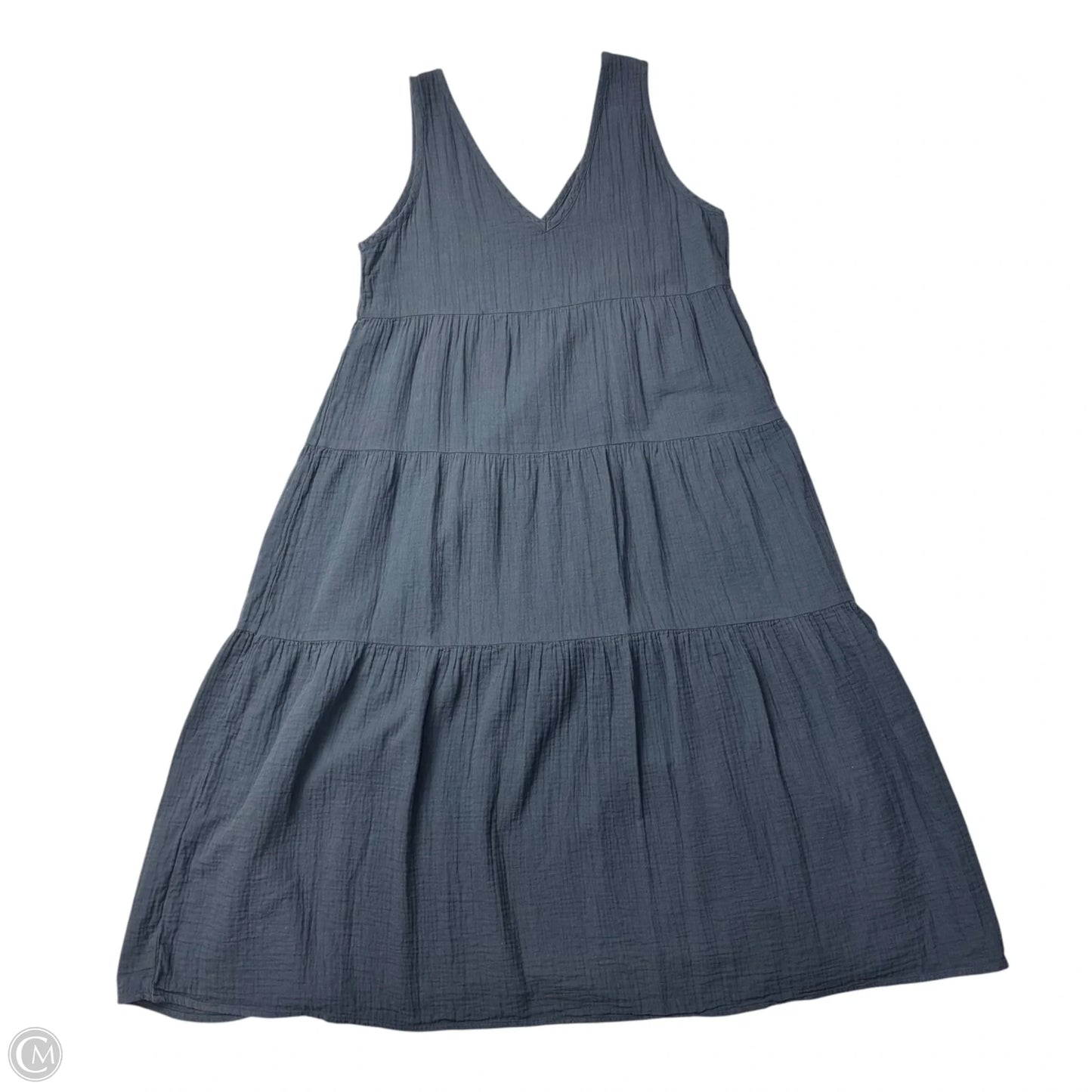 Dress Casual Maxi By Quince In Navy, Size: Xl