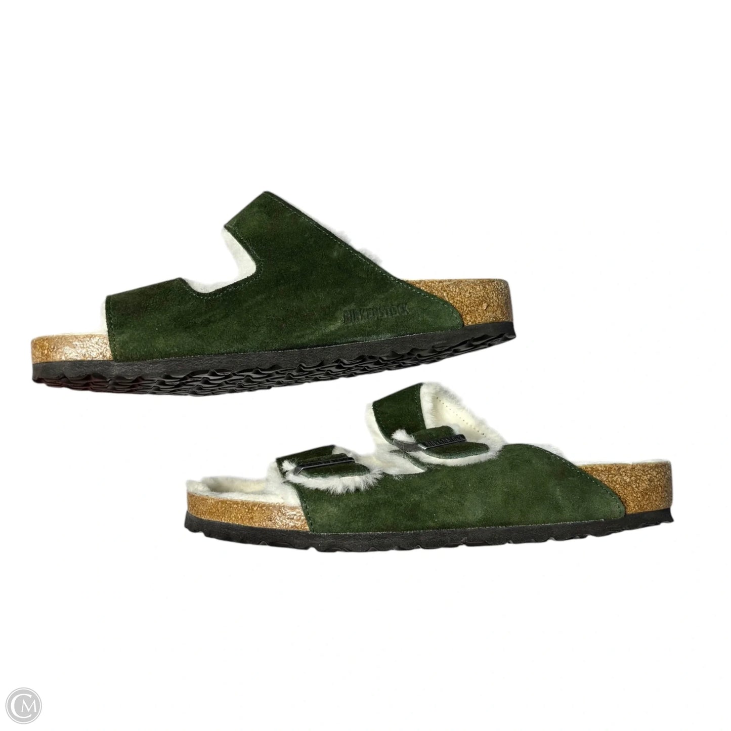Sandals Flats By Birkenstock In Green, Size: 12