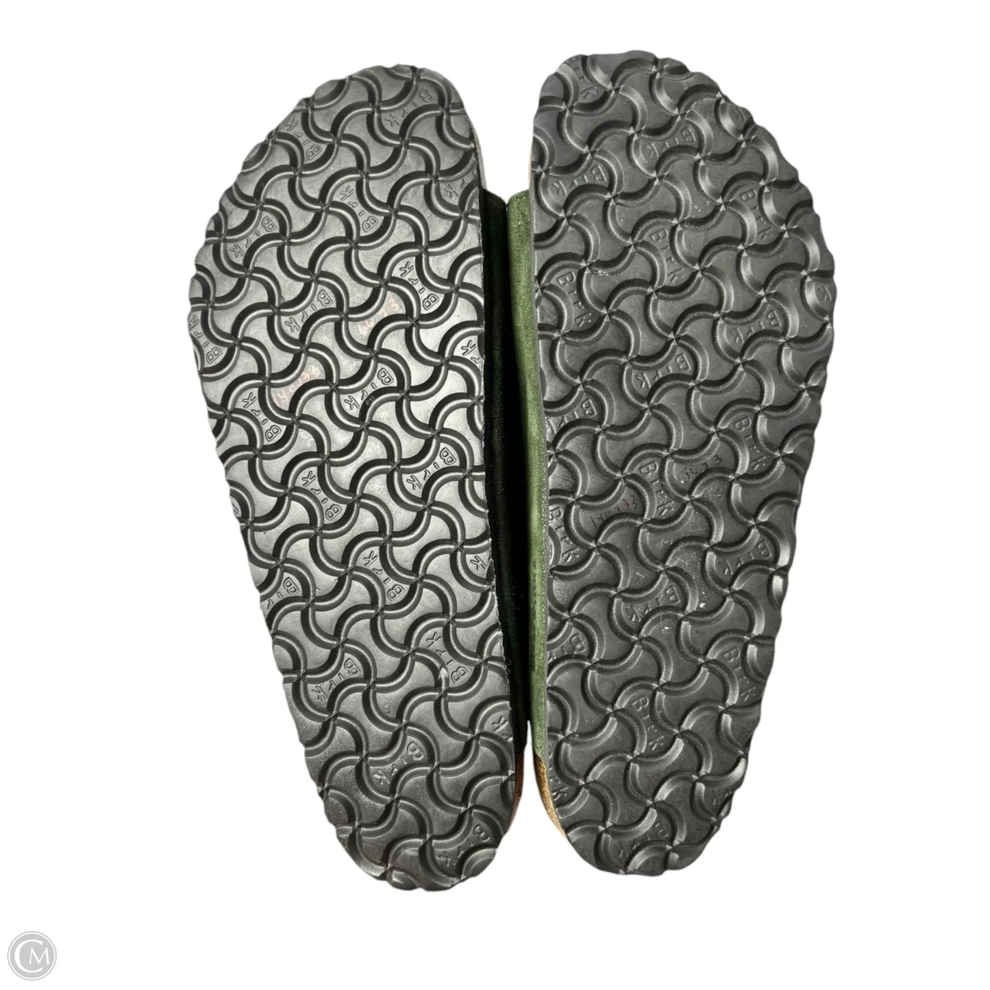 Sandals Flats By Birkenstock In Green, Size: 12