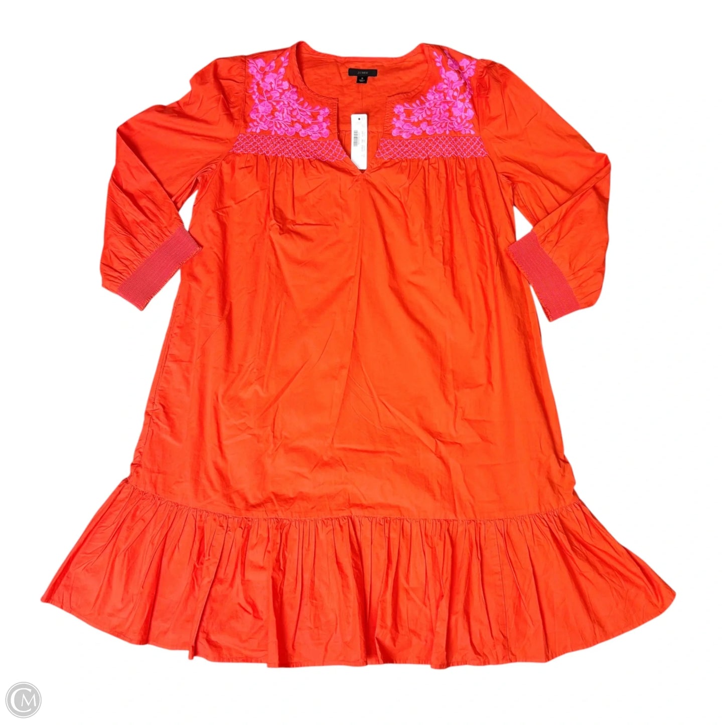 Dress Casual Midi By J. Crew In Orange, Size: S