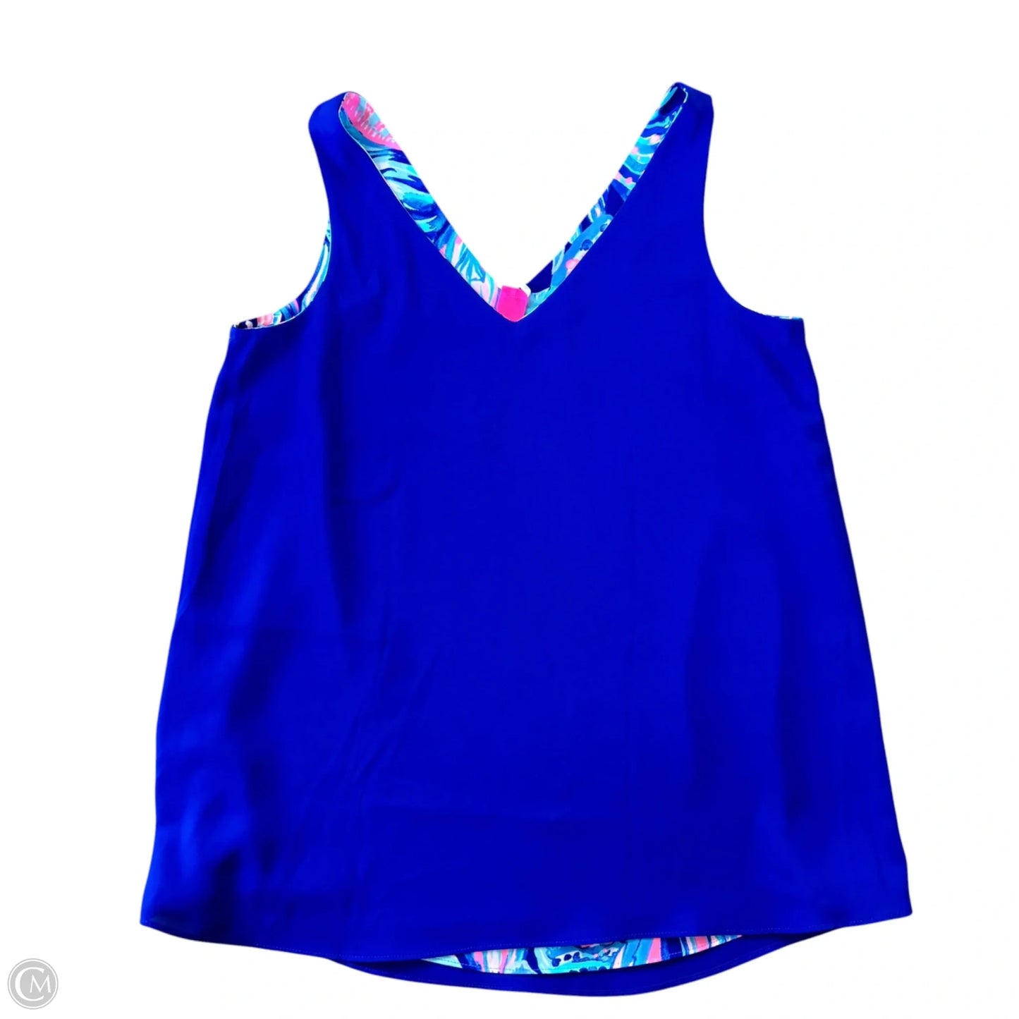 Top Sleeveless Designer By Lilly Pulitzer In Blue & Pink, Size: Xxs