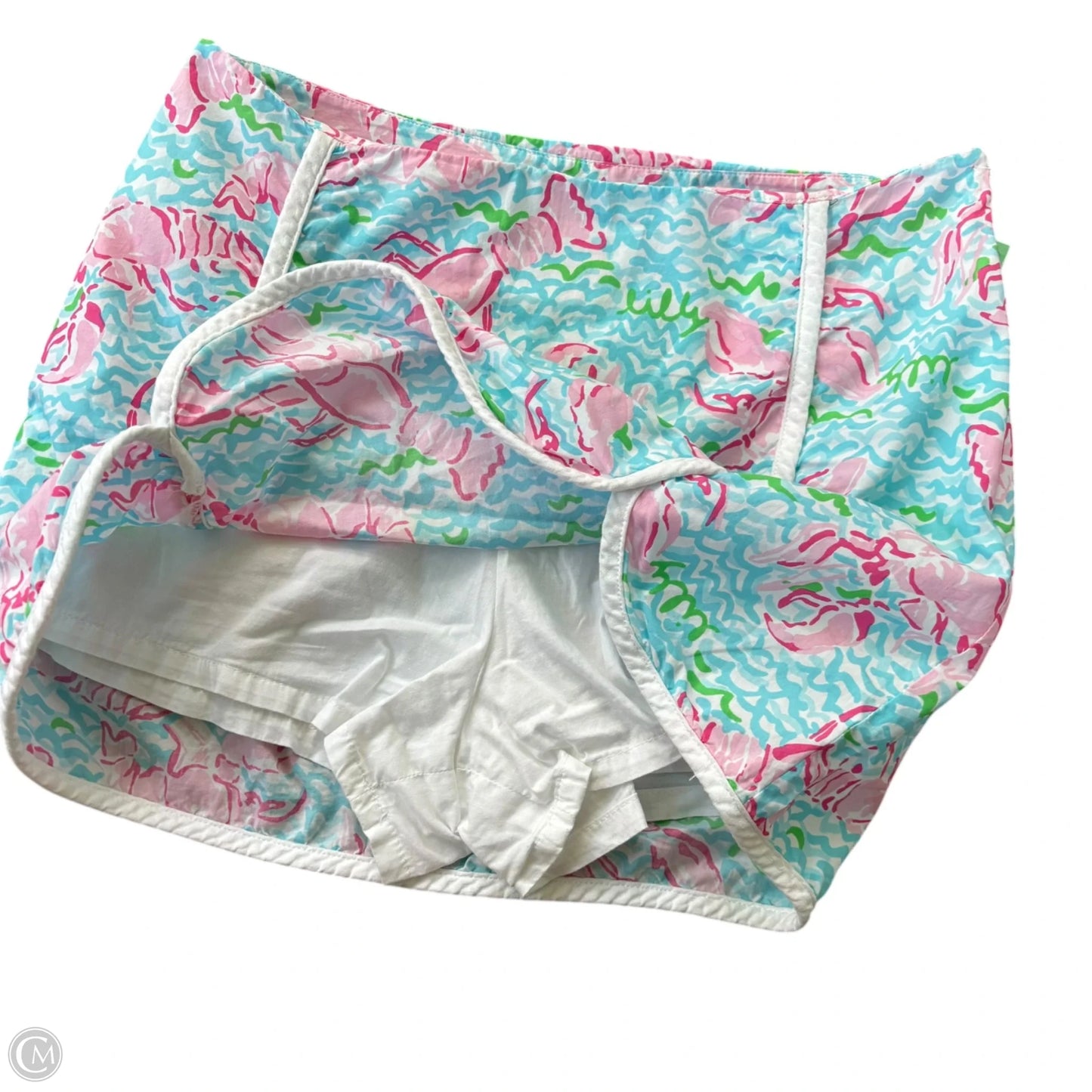 Skort Designer By Lilly Pulitzer In Blue & Pink, Size: 0