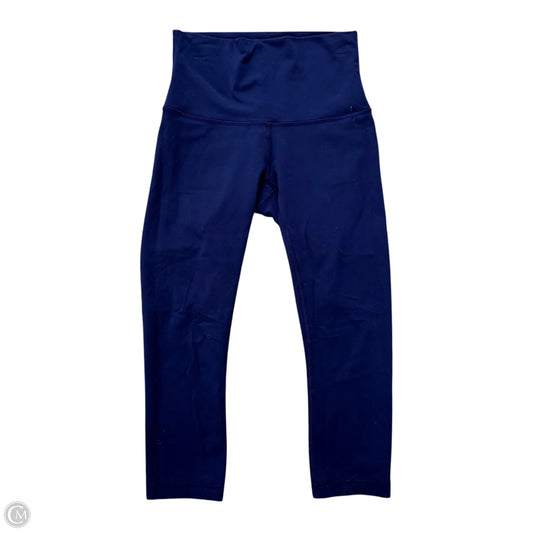 Athletic Leggings Capris By Lululemon In Navy, Size: S
