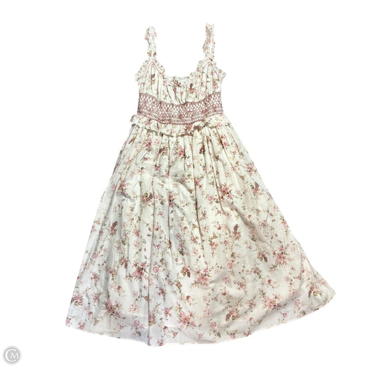 Dress Casual Midi By Christian Lacroix In Floral Print, Size: M