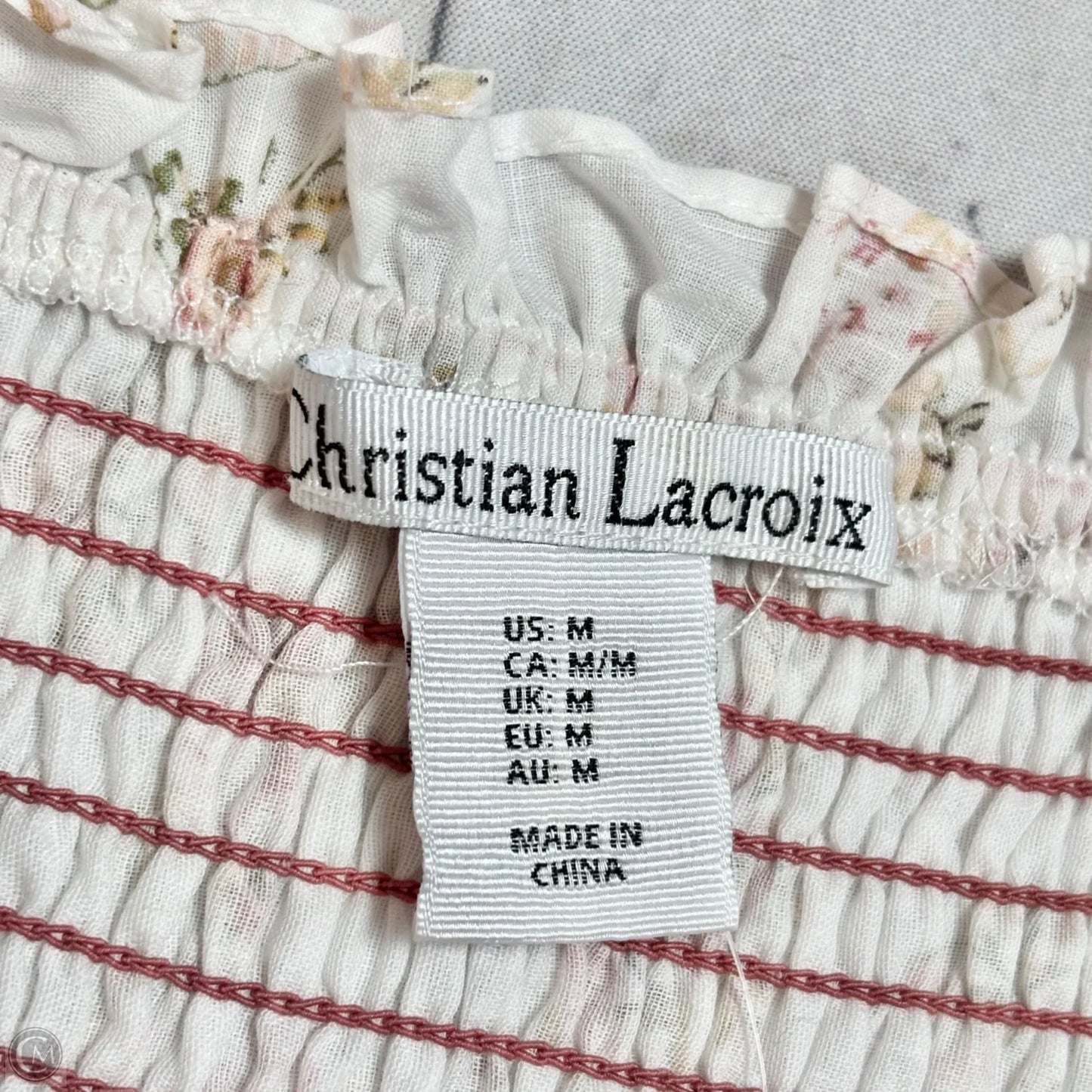 Dress Casual Midi By Christian Lacroix In Floral Print, Size: M