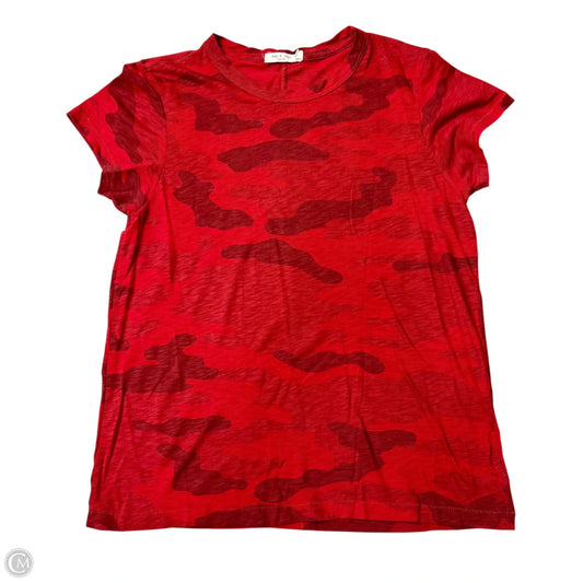 Top Short Sleeve By Rag And Bone In Camouflage Print, Size: M