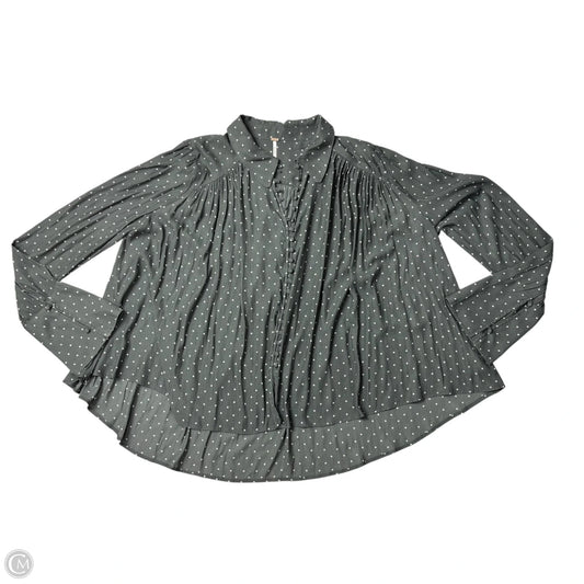 Top Long Sleeve By Free People In Polkadot Pattern, Size: M