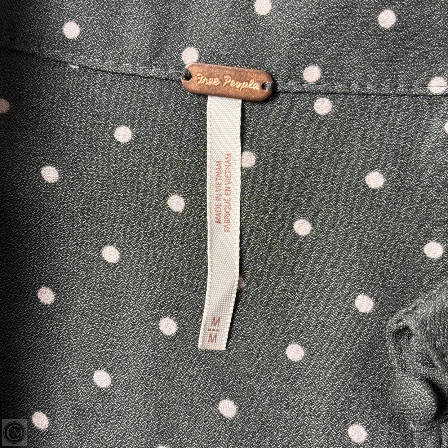 Top Long Sleeve By Free People In Polkadot Pattern, Size: M