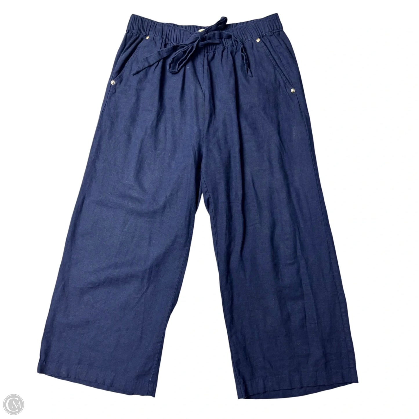 Pants Linen By Michael By Michael Kors In Navy, Size: M