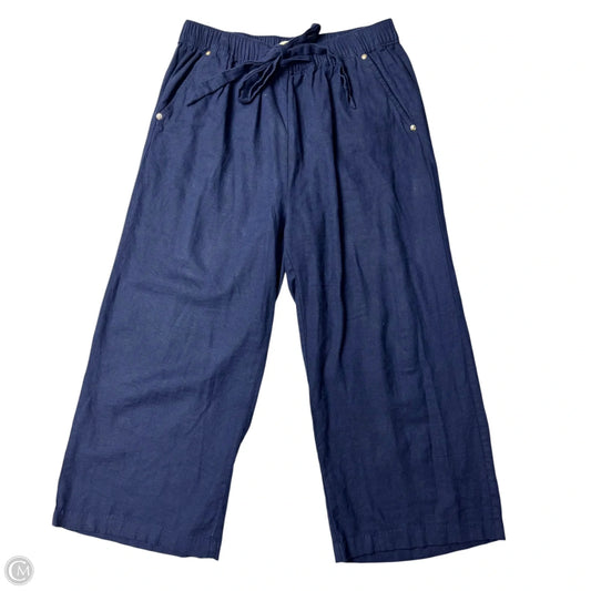 Pants Linen By Michael By Michael Kors In Navy, Size: M