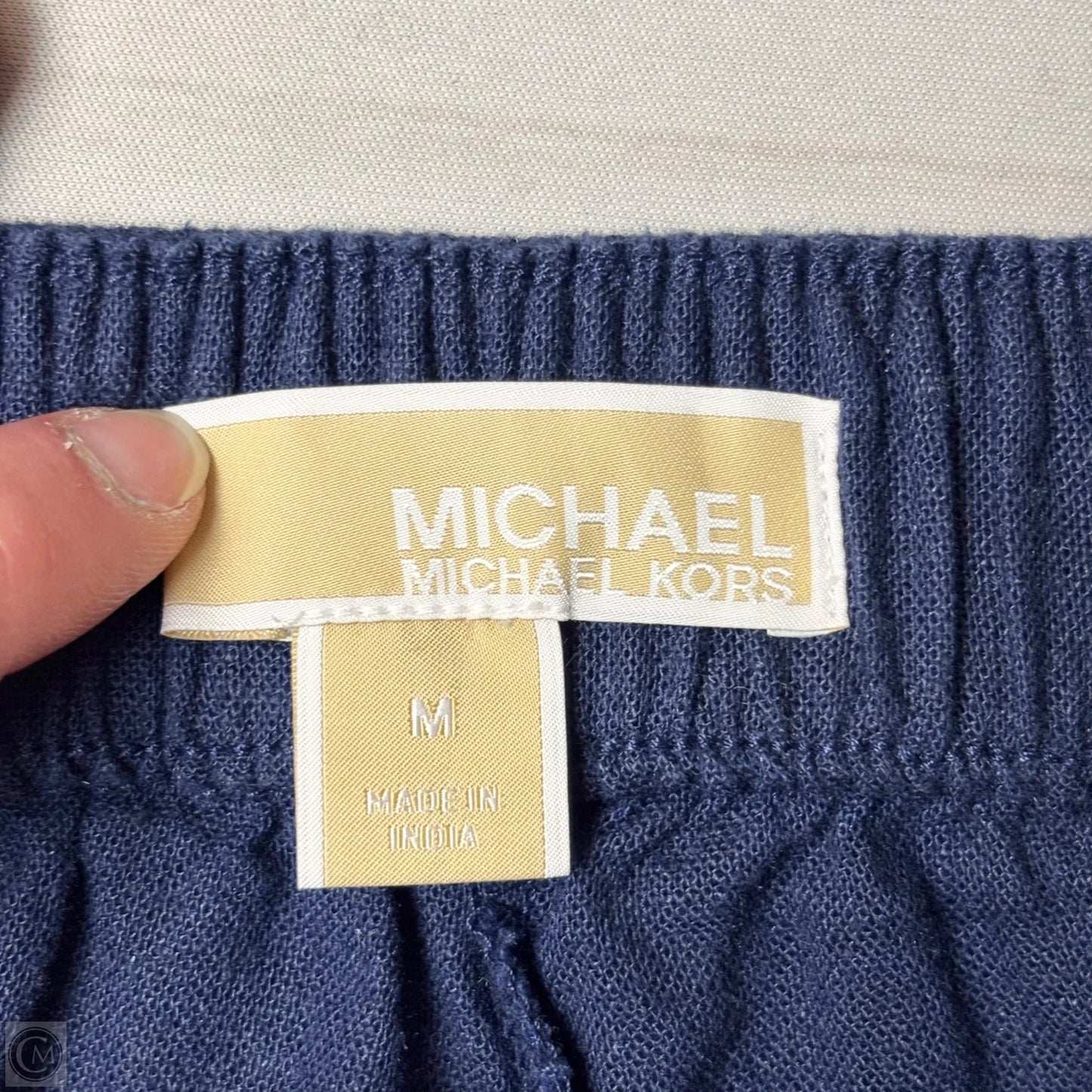 Pants Linen By Michael By Michael Kors In Navy, Size: M