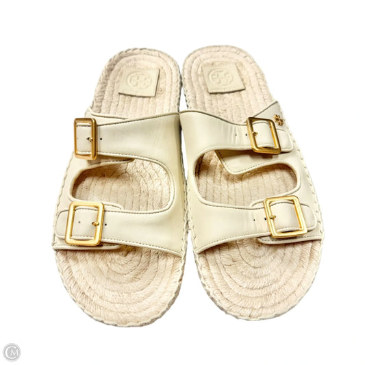 Sandals Designer By Tory Burch In Cream, Size: 9