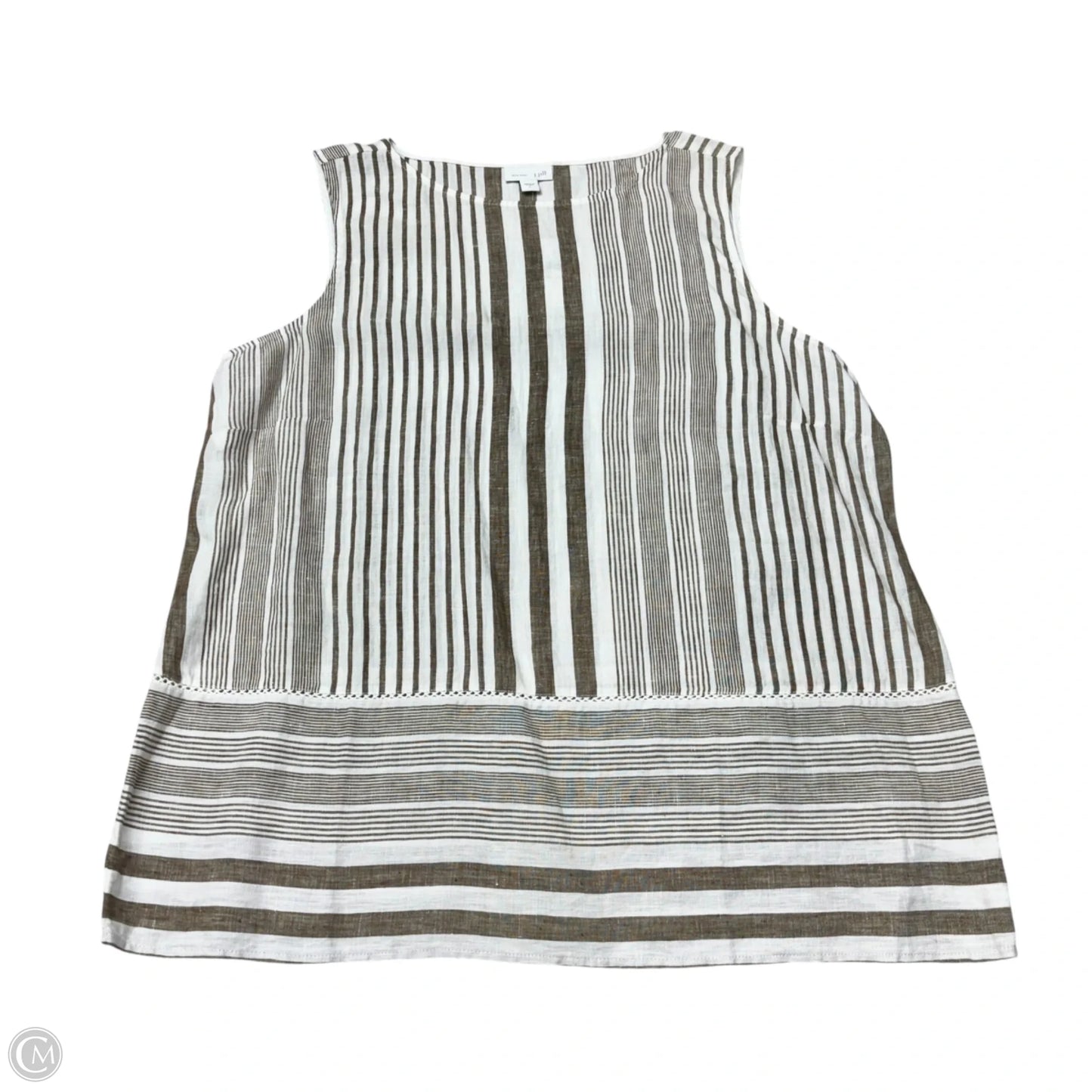 Top Sleeveless By J. Jill In Striped Pattern, Size: L