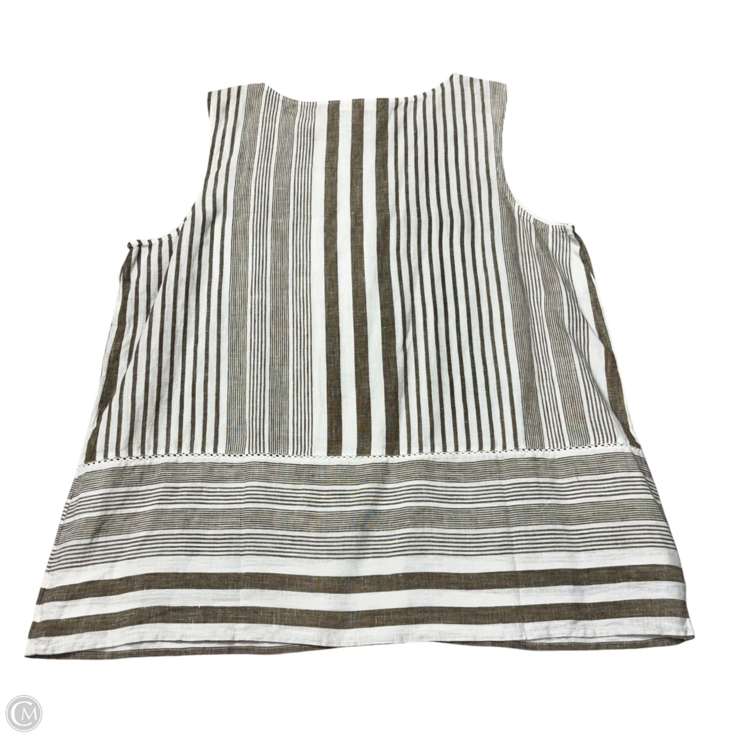 Top Sleeveless By J. Jill In Striped Pattern, Size: L