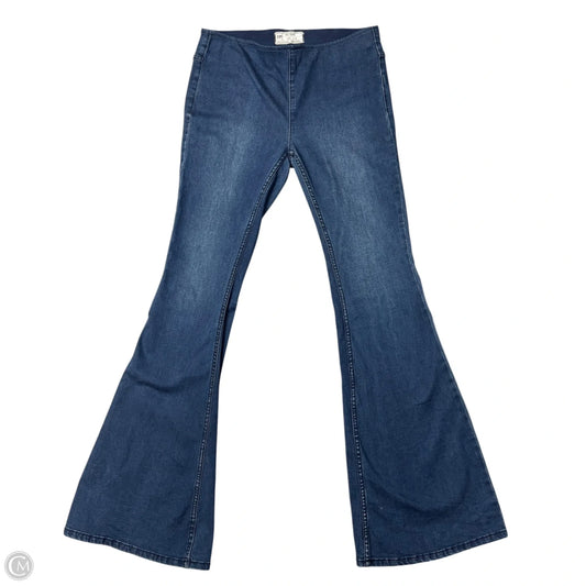 Jeans Flared By Free People In Blue Denim, Size: 6