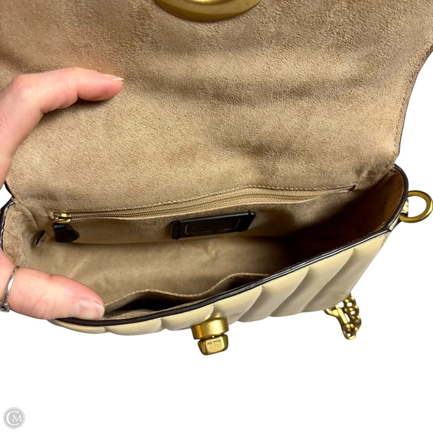 Handbag Designer By Coach, Size: Medium