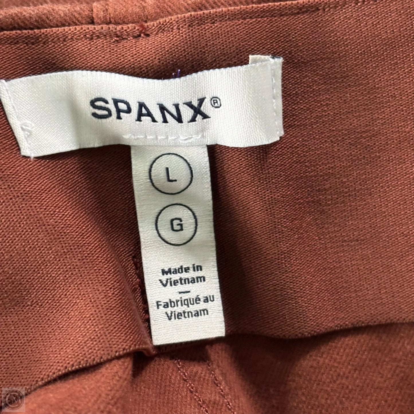 Pants Wide Leg By Spanx In Brown, Size: L