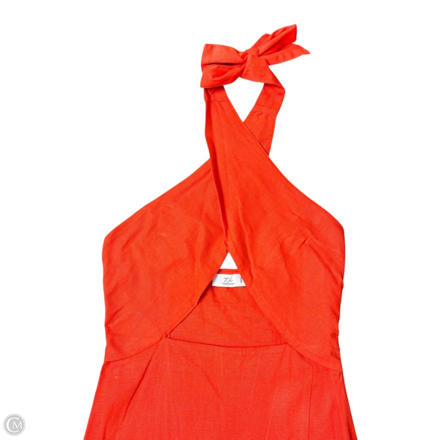 Dress Casual Midi By Stile Collection In Orange, Size: S