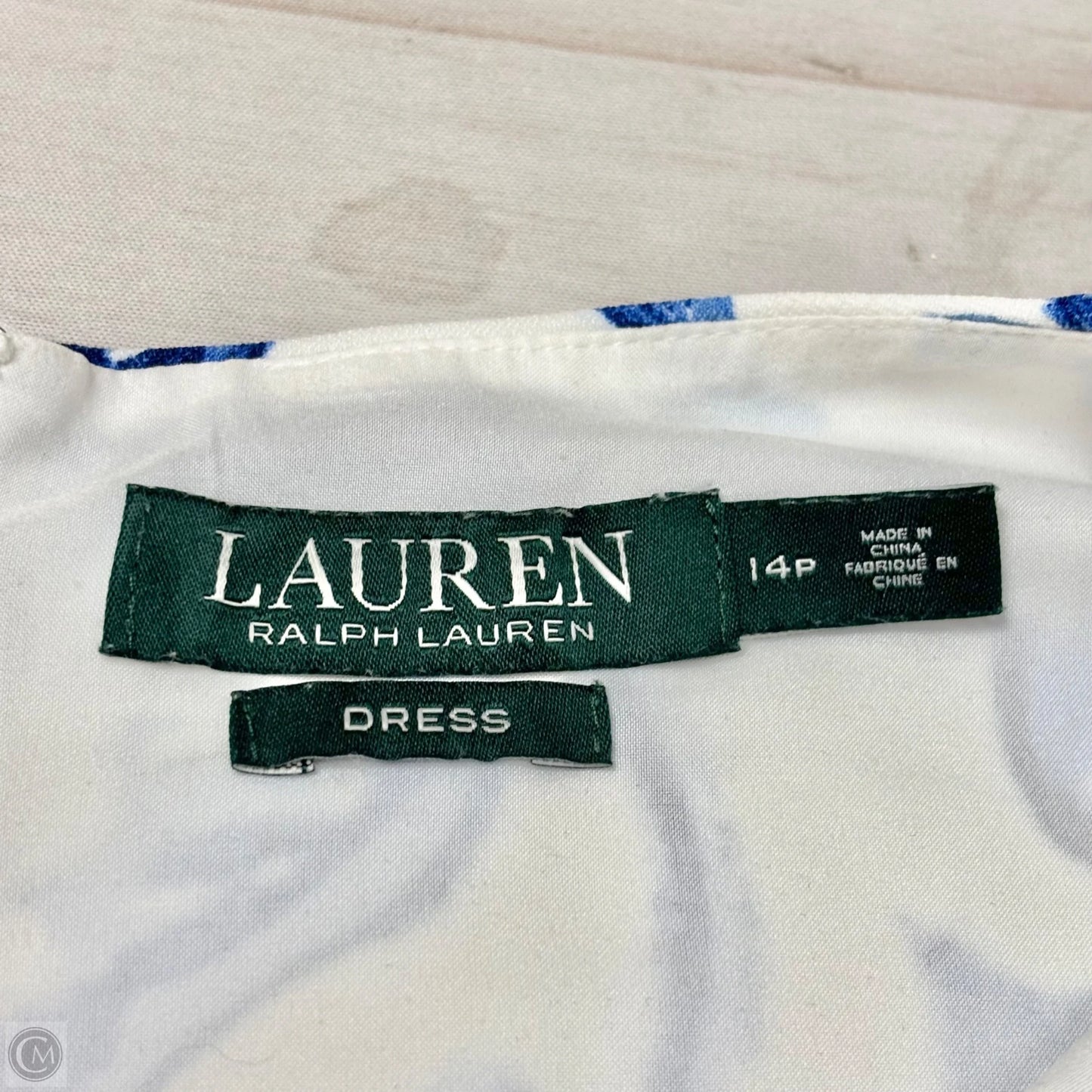 Dress Casual Short By Lauren By Ralph Lauren In Blue & White, Size: Lp
