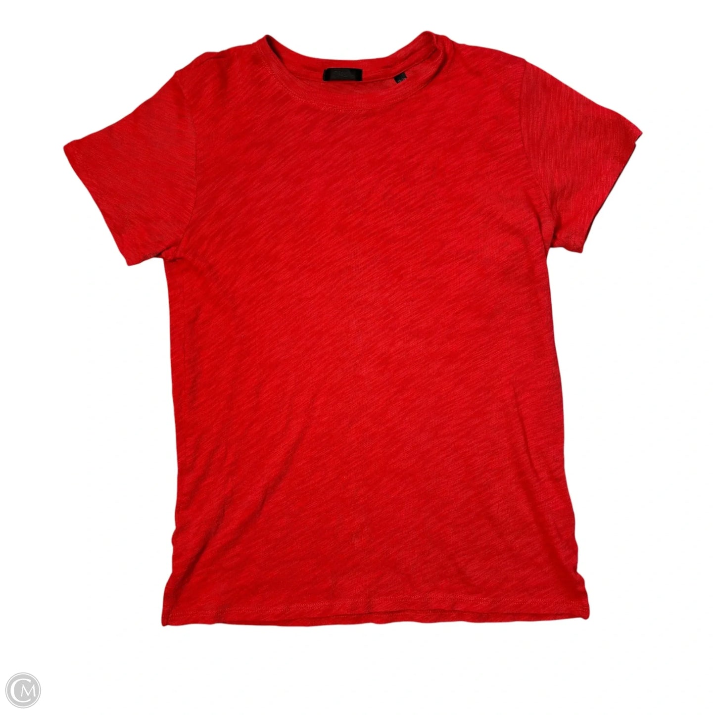 Top Short Sleeve Basic By Atm In Red, Size: Xs