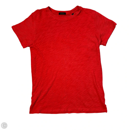 Top Short Sleeve Basic By Atm In Red, Size: Xs