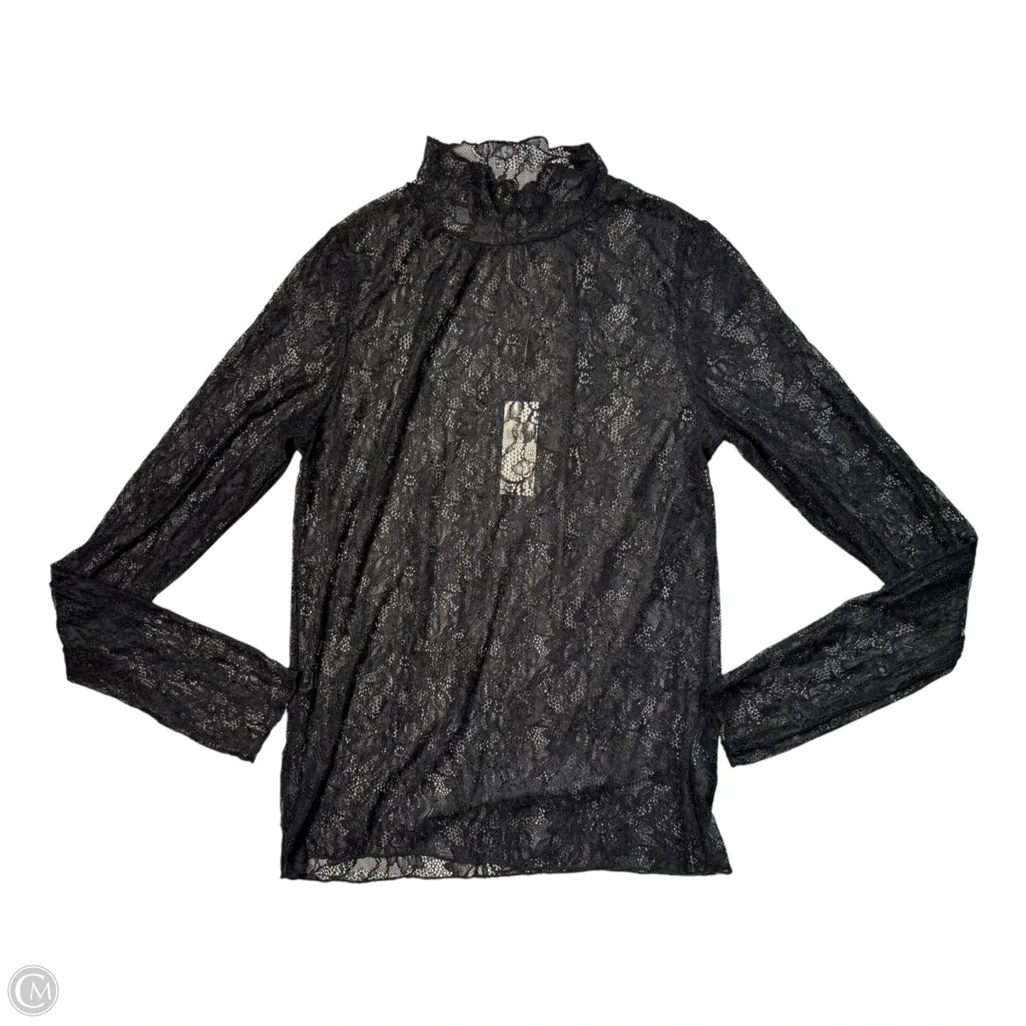 Top Long Sleeve By Anthropologie In Black, Size: S