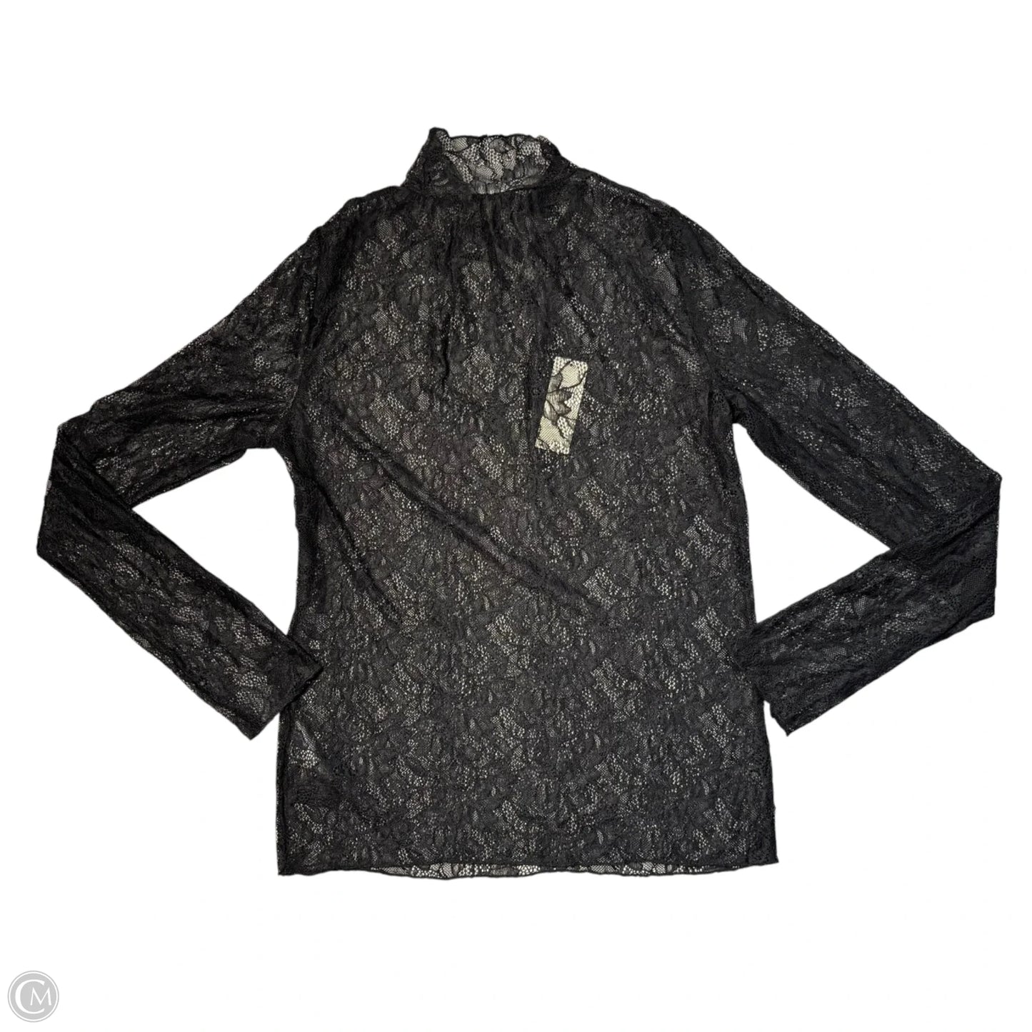 Top Long Sleeve By Anthropologie In Black, Size: S