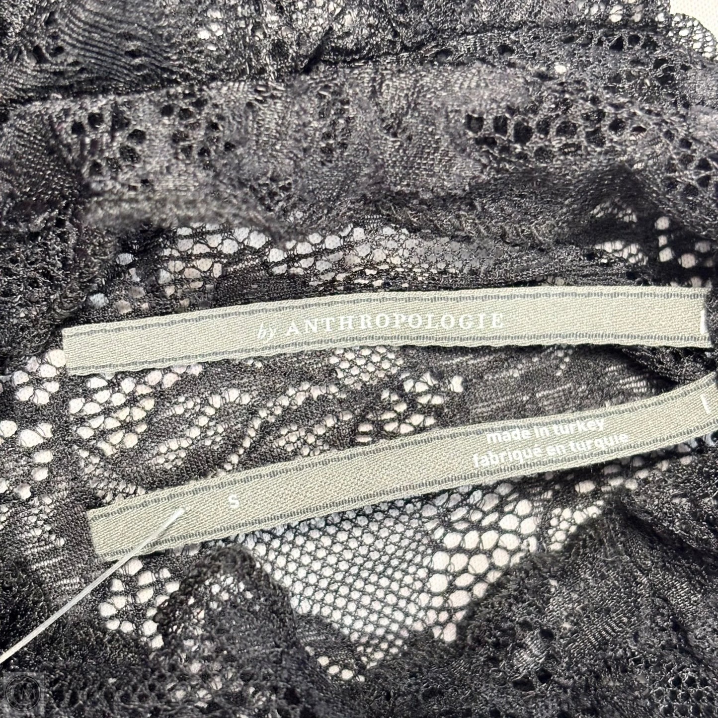 Top Long Sleeve By Anthropologie In Black, Size: S
