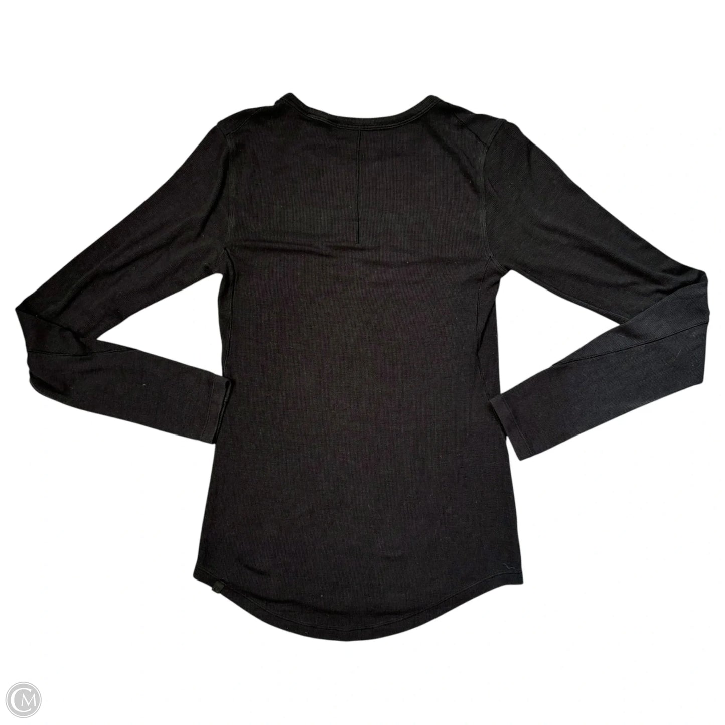 Athletic Top Long Sleeve Crewneck By Lululemon In Black, Size: S