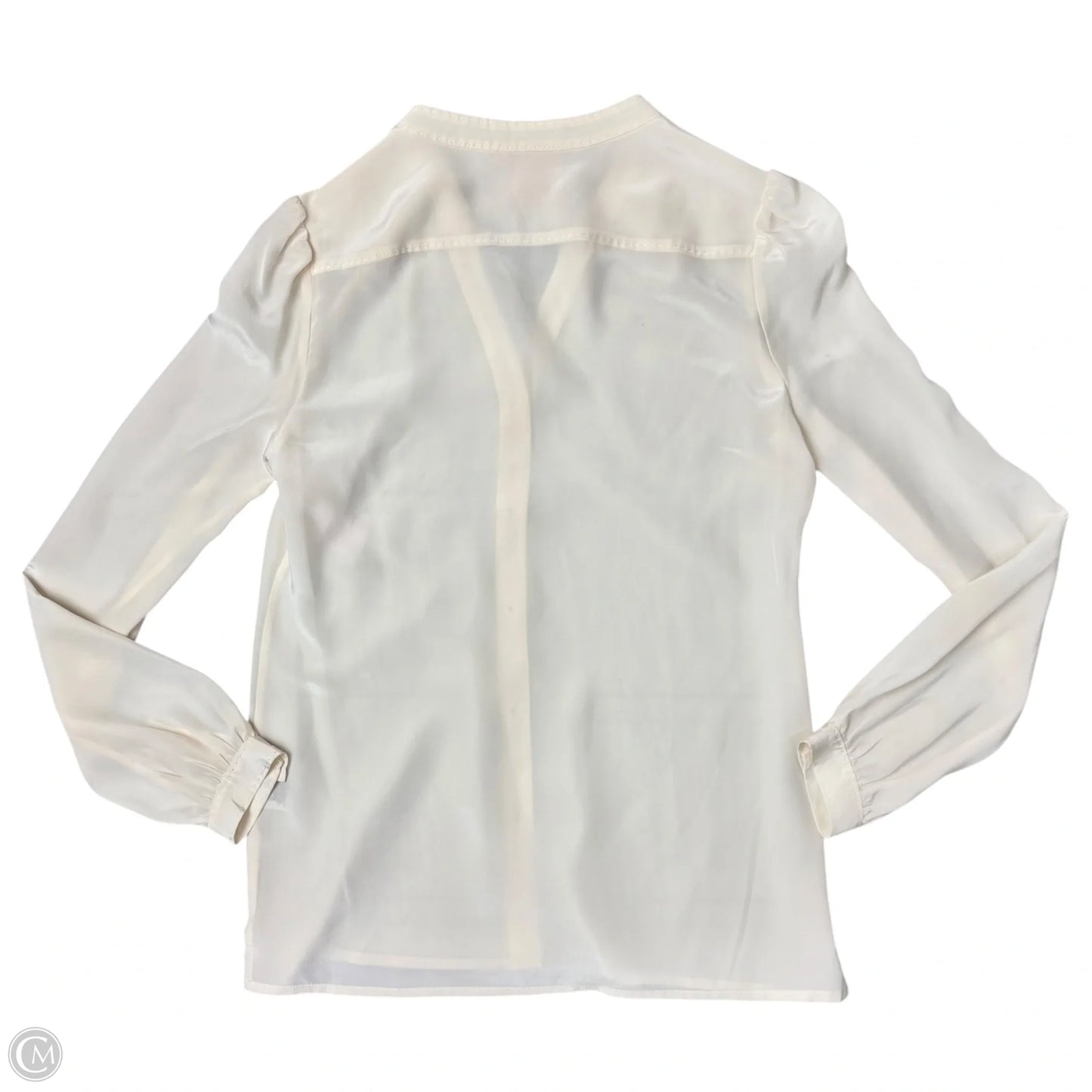 Blouse Designer By Tory Burch In Cream, Size: Xs